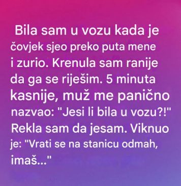 Napustila je voz zbog lošeg osećaja — a onda je zazvonio telefon Napustila je voz zbog lošeg osećaja — a onda je zazvonio telefon - featured image