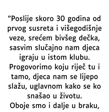 “Nakon 30 godina od prvog susreta i veze od mnogo godina, srela sam ga… SRCE STALO…” “Nakon 30 godina od prvog susreta i veze od mnogo godina, srela sam ga… SRCE STALO…” - featured image