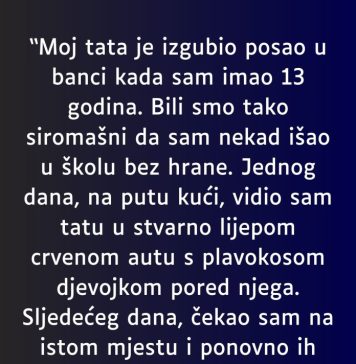 “Moj tata je izgubio posao u banci kada sam imao 13 godina…” “Moj tata je izgubio posao u banci kada sam imao 13 godina…” - featured image