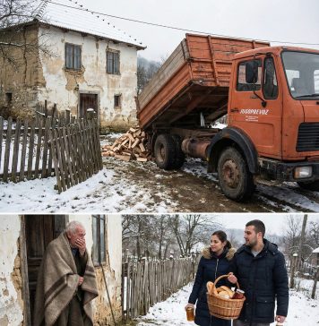 Starac koji nema drva za ogrev našao pun novčanik i vratio ga vlasniku, a sutradan mu je na kapiju stigao kamion koji ga je rasplakao.
