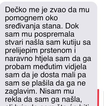 Ispovijest djevojke: “Našla sam prsten u njegovom stanu i mislila da je za mene – ali istina me slomila”