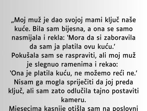 „Moj muž je dao svojoj mami ključ naše kuće…” „Moj muž je dao svojoj mami ključ naše kuće…” - featured image