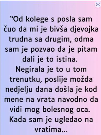 “Od kolege s posla sam čuo da mi je bivša djevojka trudna sa drugim…” “Od kolege s posla sam čuo da mi je bivša djevojka trudna sa drugim…” - featured image