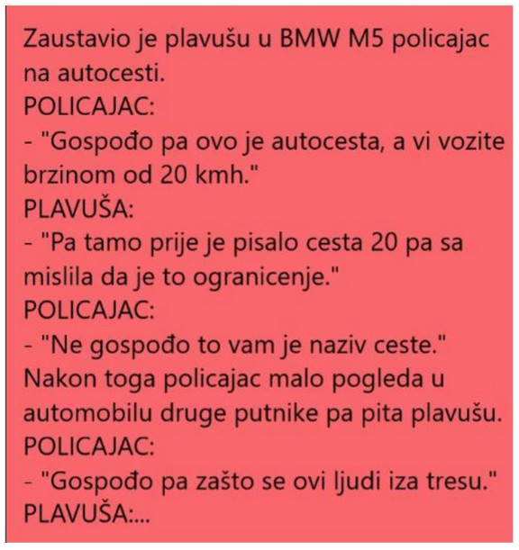 VIC DANA !!! PLAVUŠA NA AUTOCESTI - featured image VIC DANA !!! PLAVUŠA NA AUTOCESTI - featured image