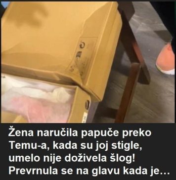 Žena naručila papuče preko Temu-a, kada su joj stigle, umelo nije doživela šlog! Prevrnula se na glavu kada je… Žena naručila papuče preko Temu-a, kada su joj stigle, umelo nije doživela šlog! Prevrnula se na glavu kada je… - featured image