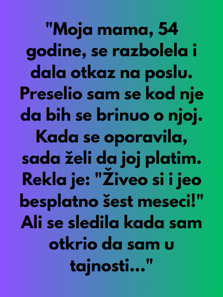 “Moja mama je iskoristila moju dobrotu, ali sam je naterao da plati…” - featured image “Moja mama je iskoristila moju dobrotu, ali sam je naterao da plati…” - featured image