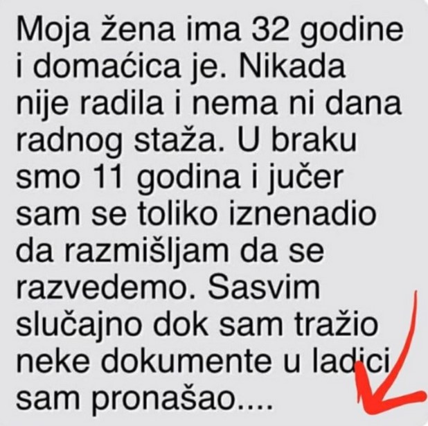“Moja žena ima 32 godine i domaćica je” - featured image “Moja žena ima 32 godine i domaćica je” - featured image