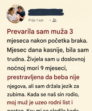 “Prevarila sam muža, a reakcija nakon porođaja me je slomila”: Muž je u bolnici pocepao DNK test i izgovorio rečenicu koju nikada neću zaboraviti “Prevarila sam muža, a reakcija nakon porođaja me je slomila”: Muž je u bolnici pocepao DNK test i izgovorio rečenicu koju nikada neću zaboraviti - featured image