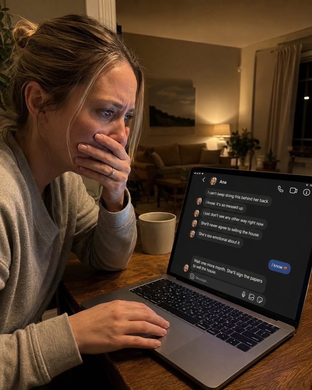 Slučajno sam se prijavila na Instagram svog muža — zadnja poruka nije bila meni, nego mojoj najboljoj prijateljici: “Još mjesec dana i potpisat će prodaju kuće” - featured image Slučajno sam se prijavila na Instagram svog muža — zadnja poruka nije bila meni, nego mojoj najboljoj prijateljici: “Još mjesec dana i potpisat će prodaju kuće” - featured image