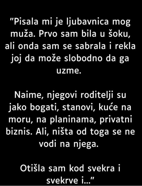 “Pisala mi je ljubavnica mog muža” - featured image “Pisala mi je ljubavnica mog muža” - featured image