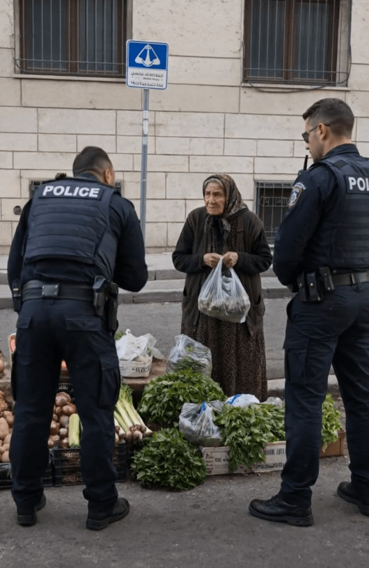 Policija je osetila sažaljenje prema jadnoj starici koja je nelegalno prodavala robu na ulici — ali kada se jedan od policajaca sagnuo da bolje pogleda povrće, žena je odmah uhapšena 😱😨 - featured image Policija je osetila sažaljenje prema jadnoj starici koja je nelegalno prodavala robu na ulici — ali kada se jedan od policajaca sagnuo da bolje pogleda povrće, žena je odmah uhapšena 😱😨 - featured image