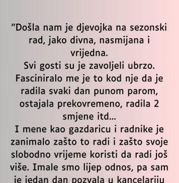 Sezonska radnica koja je radila bez prigovora dobila je putovanje koje nije mogla sama platiti Sezonska radnica koja je radila bez prigovora dobila je putovanje koje nije mogla sama platiti - featured image