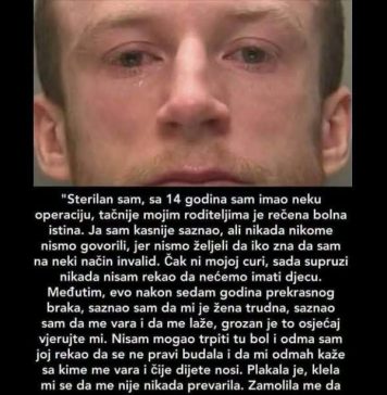 “Sa 14 godina sam imao neku operaciju “Sa 14 godina sam imao neku operaciju - featured image