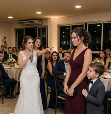 Na vjenčanju mog brata njegova je mladenka uzela mikrofon, pokazala na mene i rekla: „Evo patetične samohrane majke na koju smo vas upozorili.“ Moja se majka nasmijala i dodala: „Ona je sniženi model naše obitelji.“ Cijela je dvorana prasnula u smijeh. Na vjenčanju mog brata njegova je mladenka uzela mikrofon, pokazala na mene i rekla: „Evo patetične samohrane majke na koju smo vas upozorili.“ Moja se majka nasmijala i dodala: „Ona je sniženi model naše obitelji.“ Cijela je dvorana prasnula u smijeh. - featured image