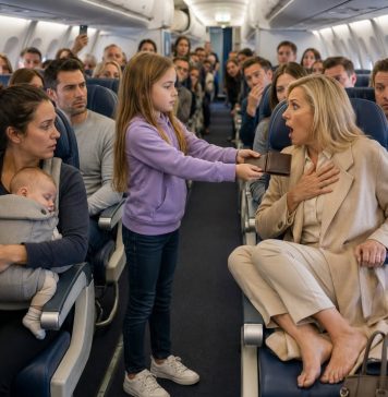 Nepoznata žena zauzela je sjedalo u avionu koje sam dodatno platila da rezerviram i nasmijala mi se kad sam je zamolila da se pomakne. Već sam htjela pozvati stjuardesu — ali moja desetogodišnja kći stisnula me za ruku i šapnula: „Nemoj.“ Deset minuta nakon polijetanja ustala je, izgovorila jednu rečenicu i cijela kabina utihnula je toliko da se činilo kao da su svi odjednom prestali disati. Nepoznata žena zauzela je sjedalo u avionu koje sam dodatno platila da rezerviram i nasmijala mi se kad sam je zamolila da se pomakne. Već sam htjela pozvati stjuardesu — ali moja desetogodišnja kći stisnula me za ruku i šapnula: „Nemoj.“ Deset minuta nakon polijetanja ustala je, izgovorila jednu rečenicu i cijela kabina utihnula je toliko da se činilo kao da su svi odjednom prestali disati. - featured image