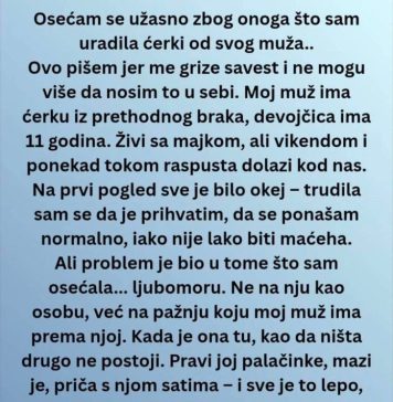 “Osećam se užasno zbog onoga što sam uradila ćerki od svog muža…” “Osećam se užasno zbog onoga što sam uradila ćerki od svog muža…” - featured image