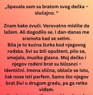 Spavala sam sa bratom svog dečka-slučajno. Znam kako zvuči. Spavala sam sa bratom svog dečka-slučajno. Znam kako zvuči. - featured image