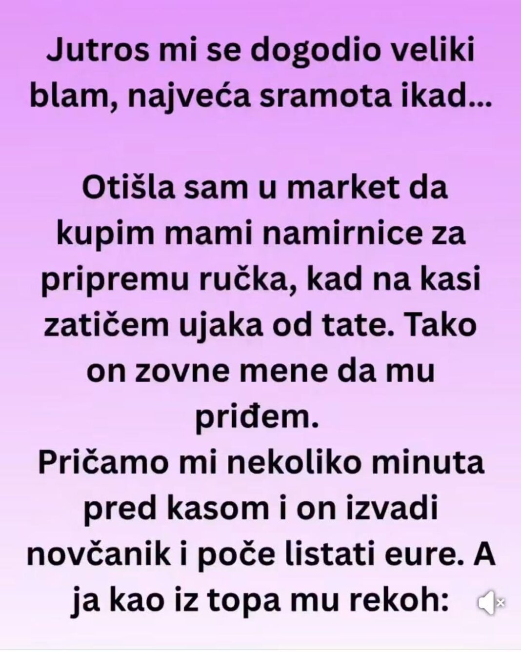 “Jutros mi se dogodio veliki blam, najveća sramota ikad… “ - featured image “Jutros mi se dogodio veliki blam, najveća sramota ikad… “ - featured image