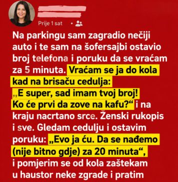 Na parkingu mi je nepoznata žena ostavila poruku Na parkingu mi je nepoznata žena ostavila poruku - featured image
